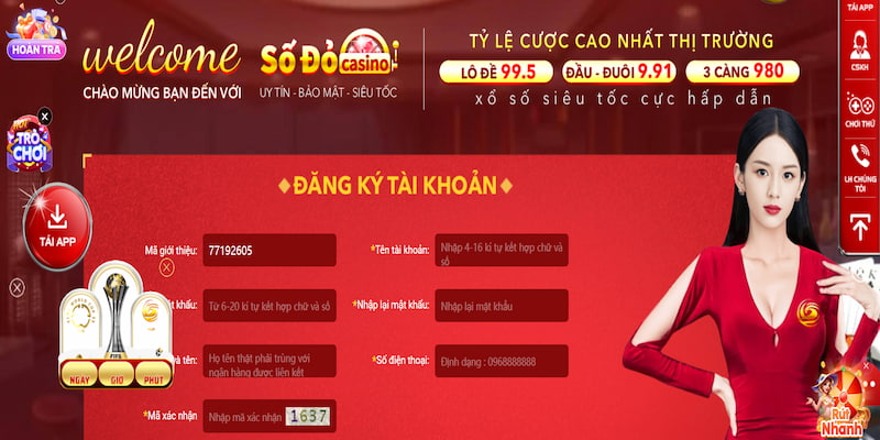 Quy trình đăng ký tài khoản tại nhà cái không quá phức tạp