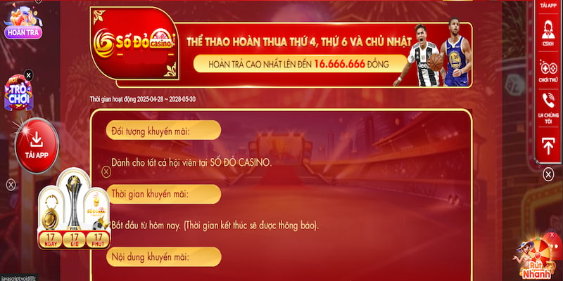 Bet thủ còn được hoàn trả khi đặt cược thua